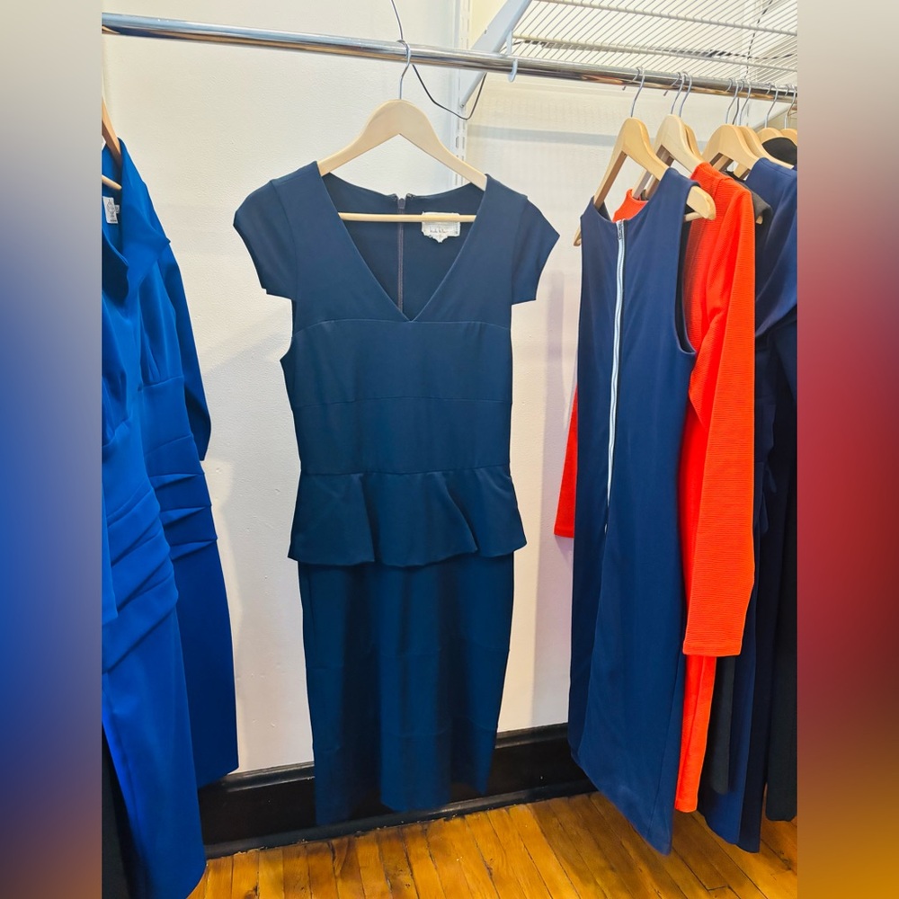 Nicole Miller dark blue dress, size 10.